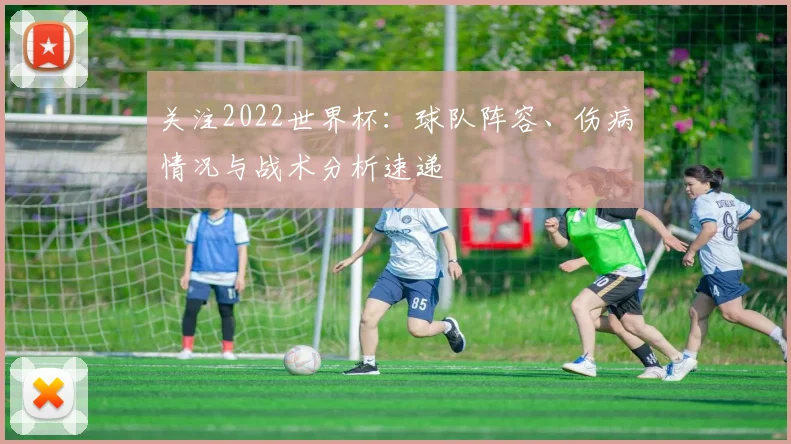 关注2022世界杯：球队阵容、伤病情况与战术分析速递